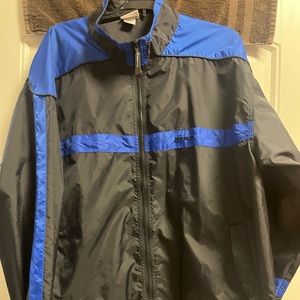 BIKE Windbreaker Jacket Men’s Large Black and Blue Coat